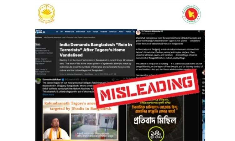 CA press wing debunks claim of Tagore's ancestral home vandalism